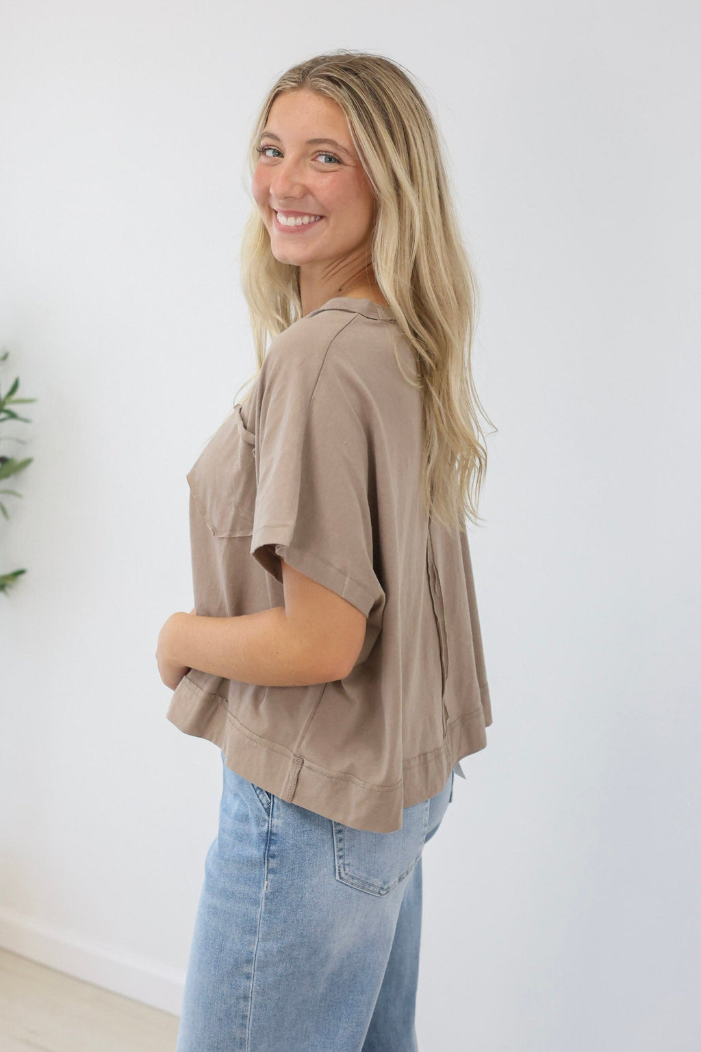 Casual Days Relaxed Tee in Cocoa - view 2