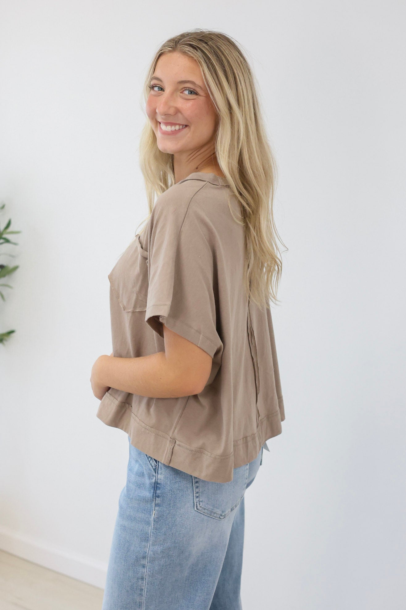 Casual Days Relaxed Tee in Cocoa - view 2