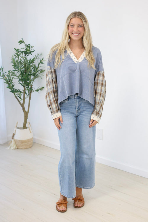 Confidence in Style Mineral Wash Top - view 1