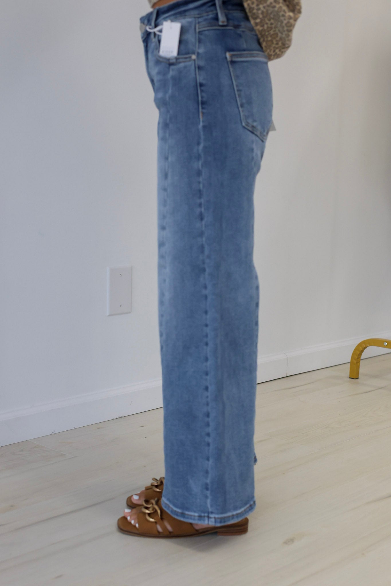 Count Me In Mid Rise Crop Jeans by Risen - view 4