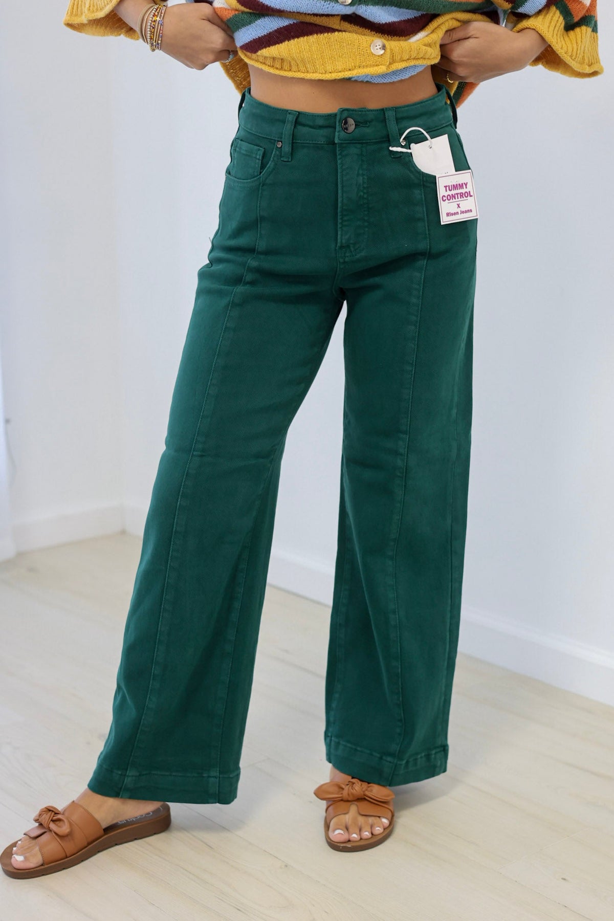 Hold Out Wide Leg Jeans by Risen - view 1