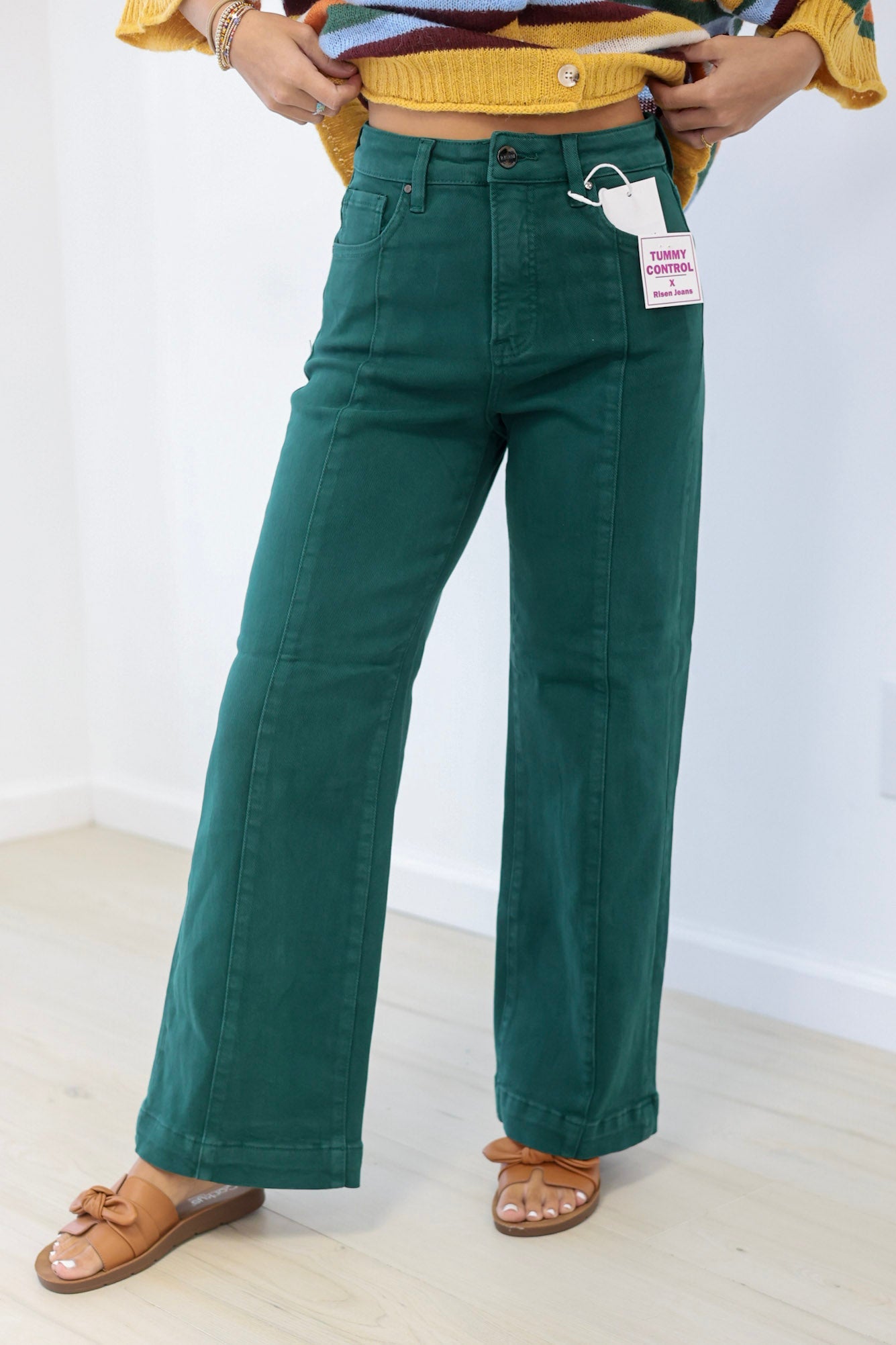 Hold Out Wide Leg Jeans by Risen - view 3