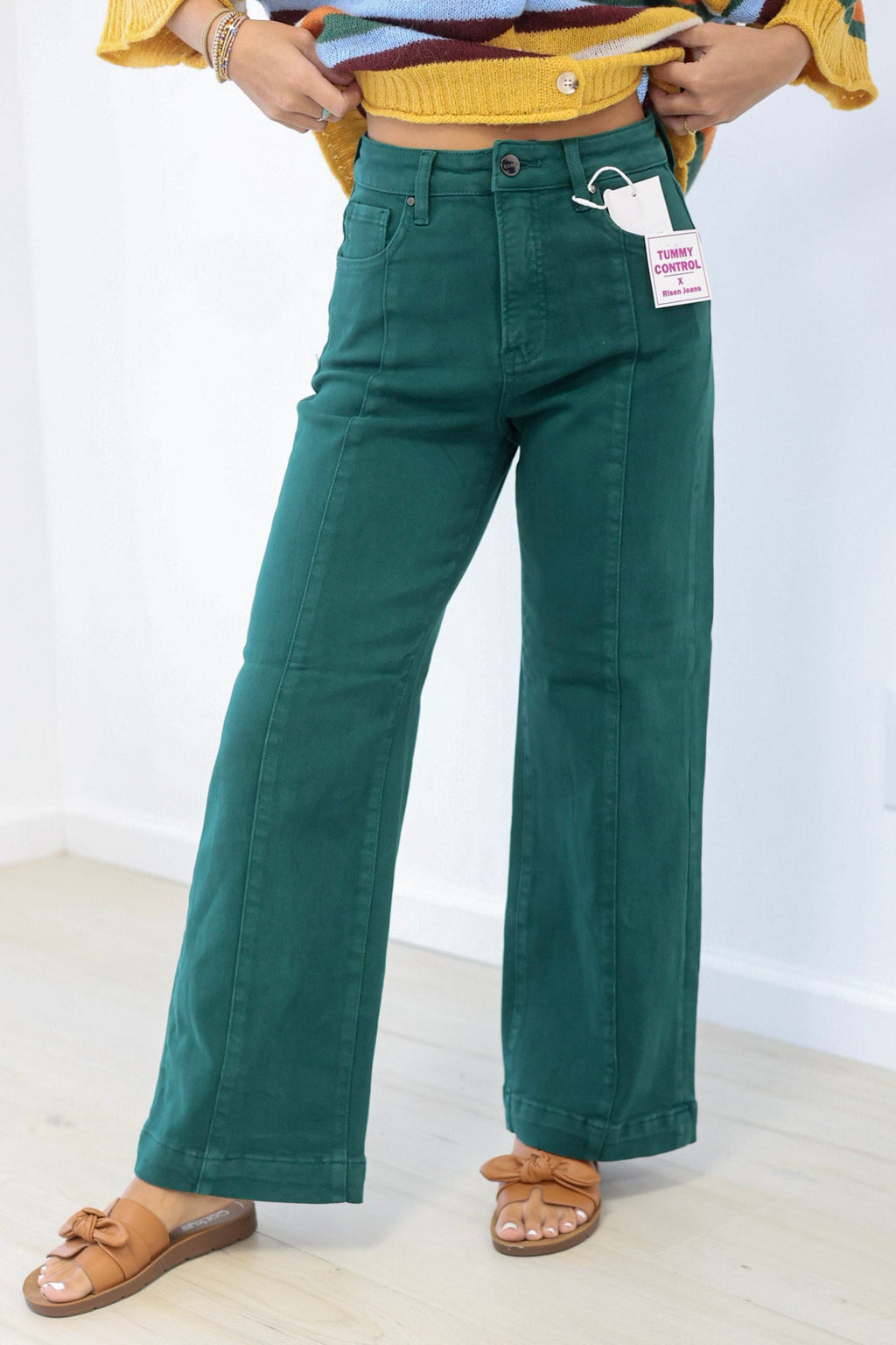 Hold Out Wide Leg Jeans by Risen - view 4