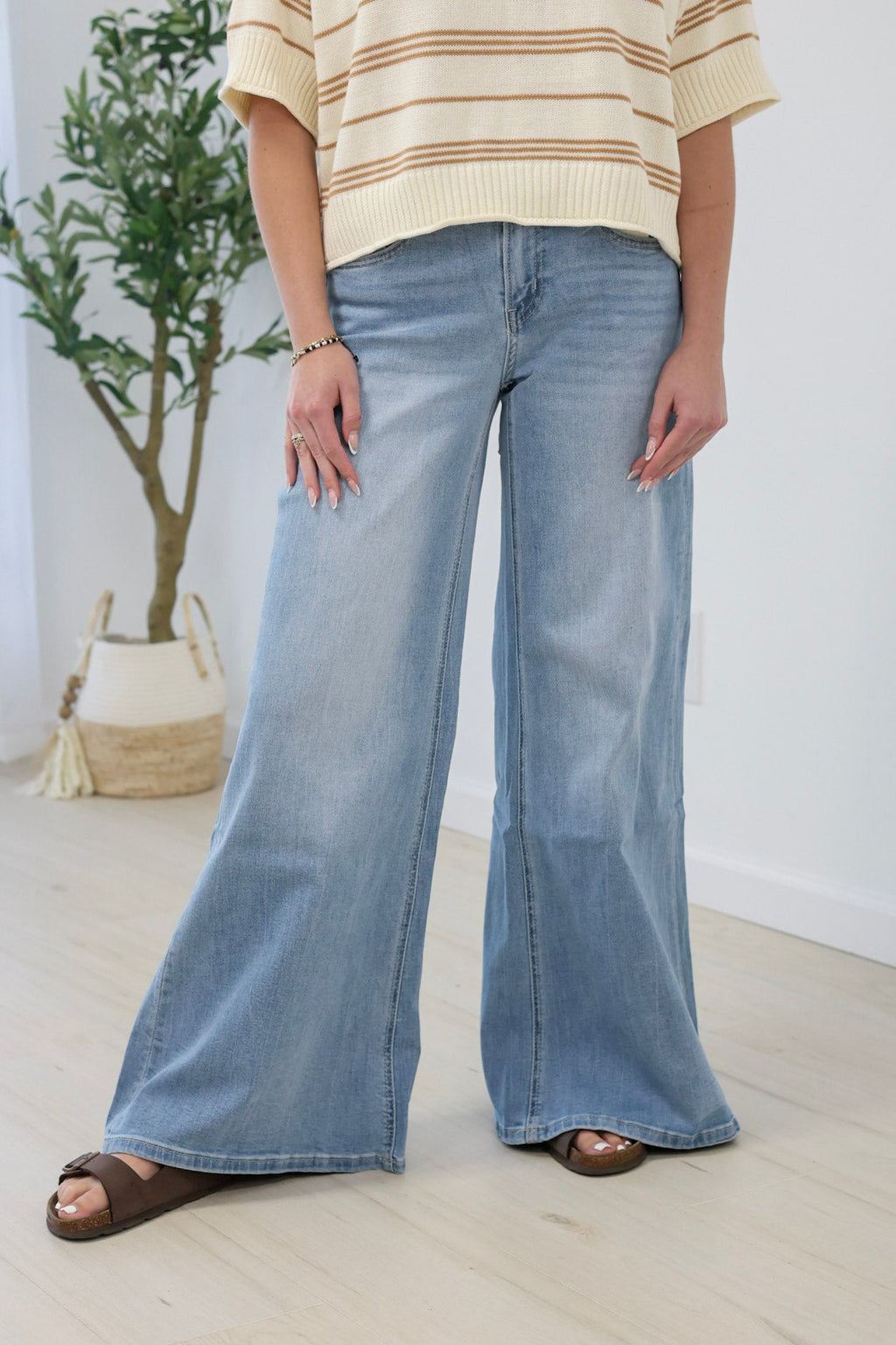 Make My Day Wide Leg Jeans by Mica - view 4