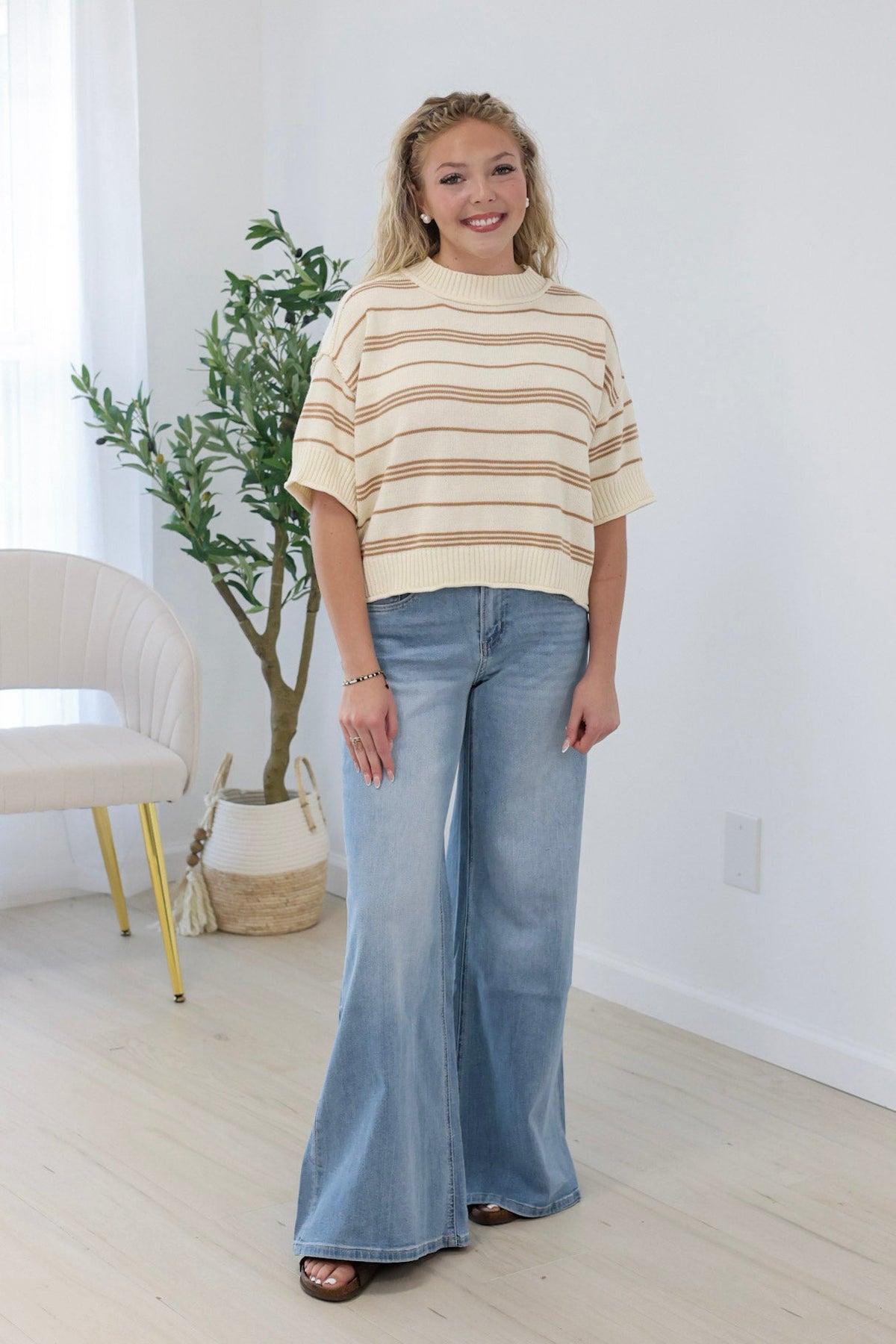 Make My Day Wide Leg Jeans by Mica - view 5