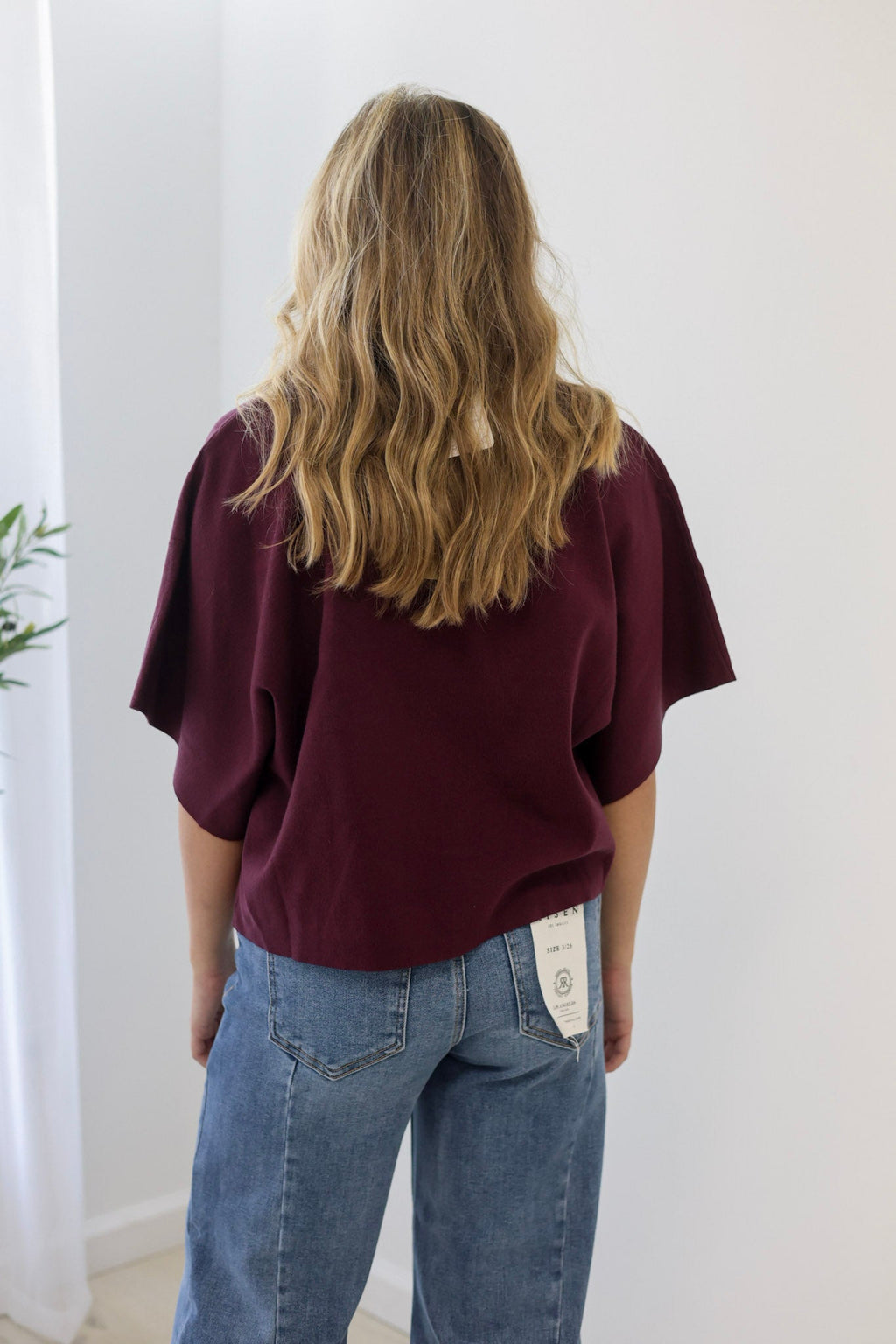 More to Love Merlot Knit Top - view 4