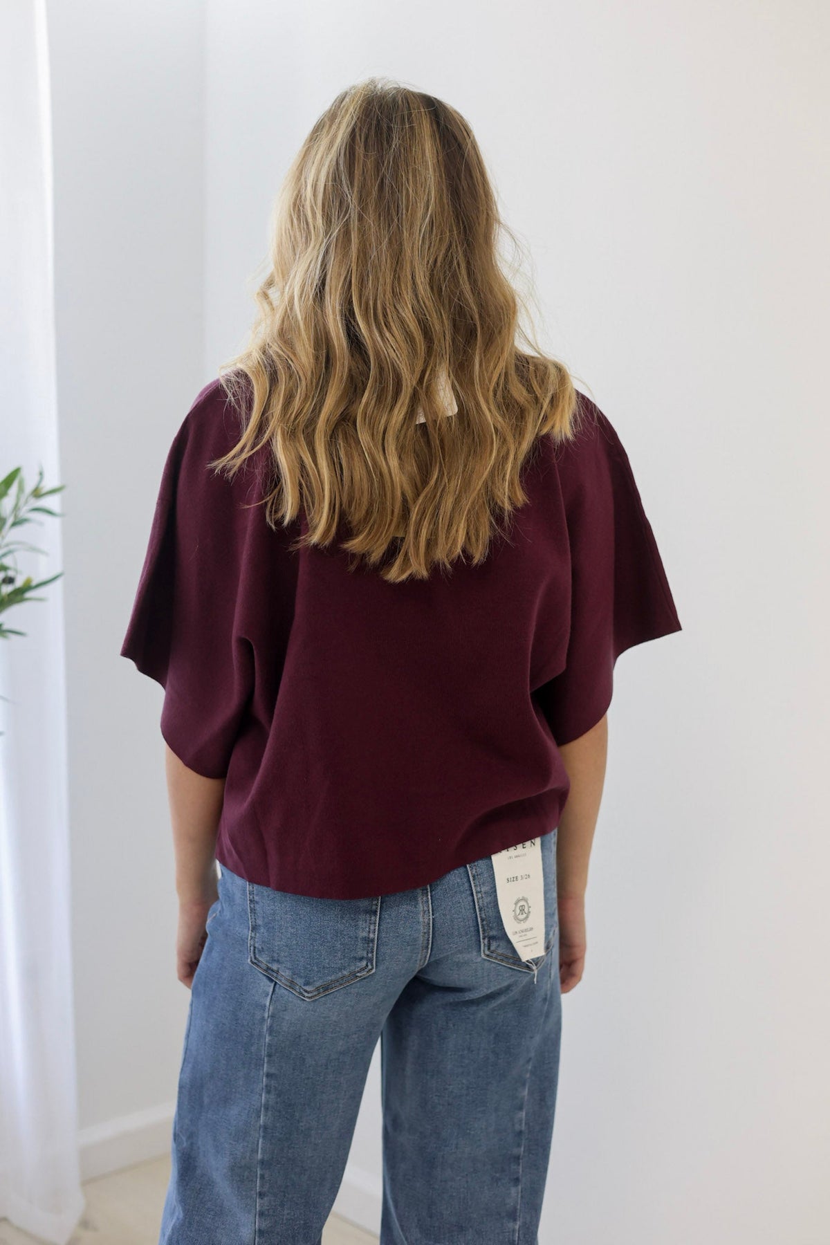More to Love Merlot Knit Top - view 4