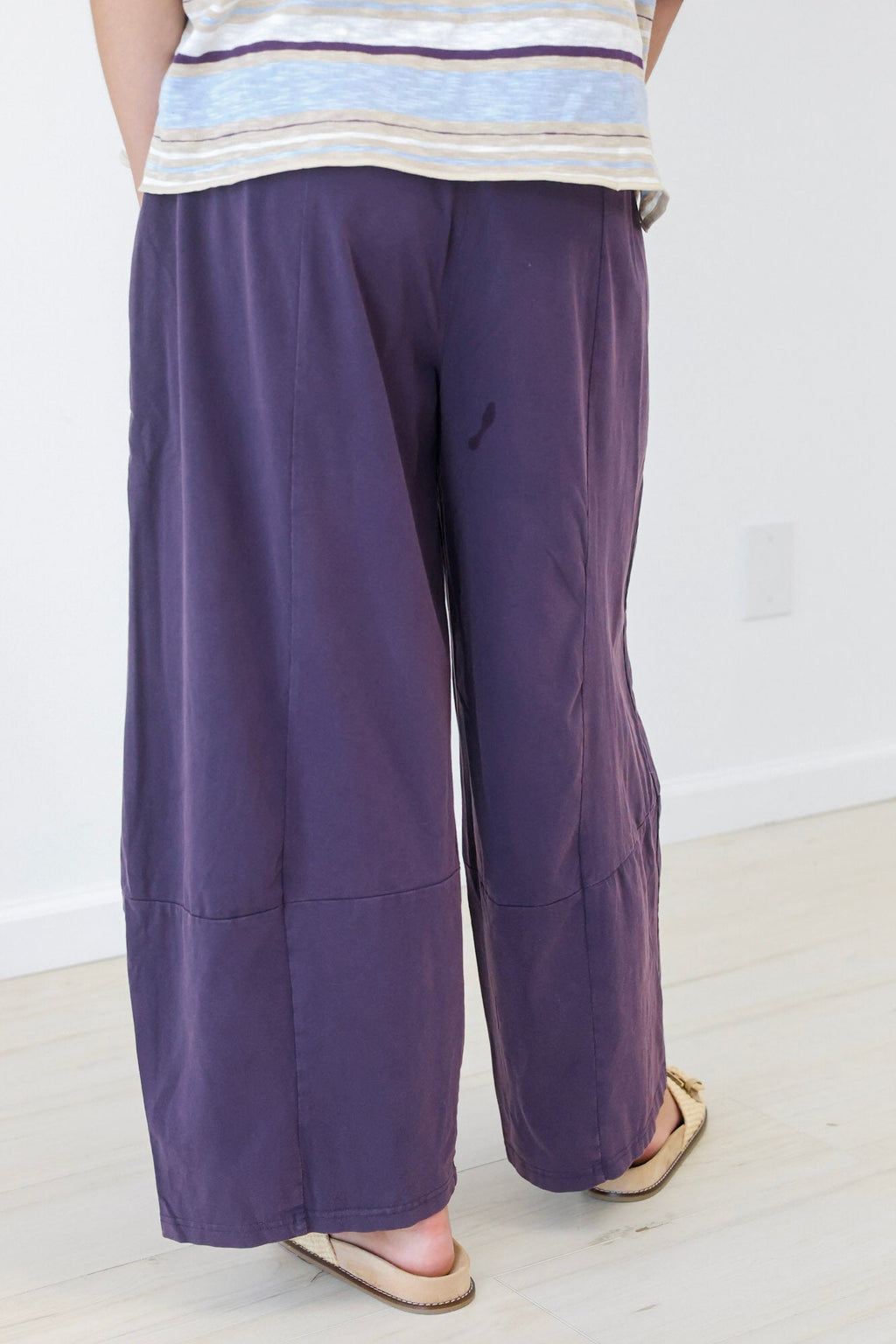 No Worries Plum Barrel Pants - view 2