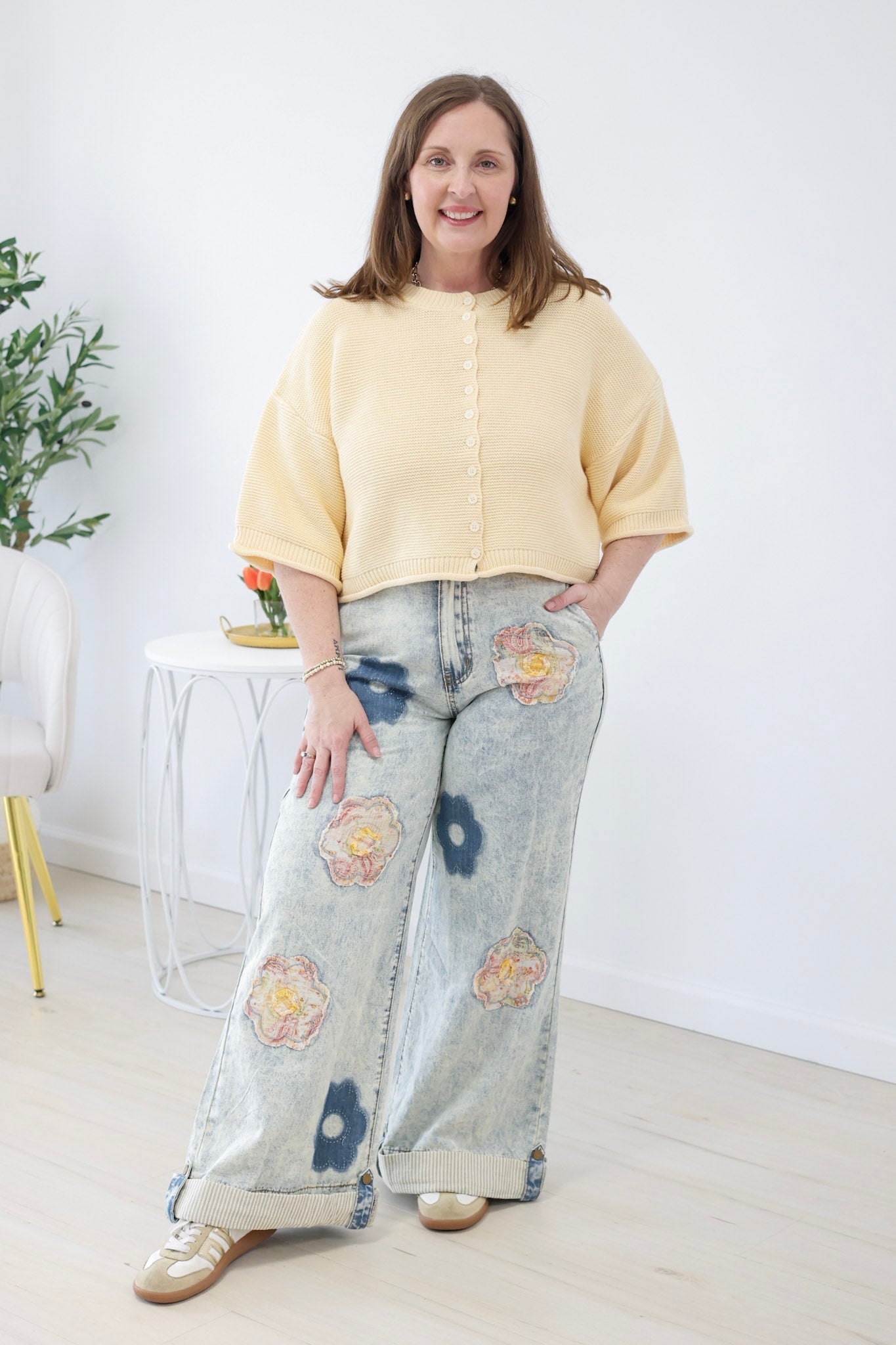Purposefully Fun Denim Pants - view 1