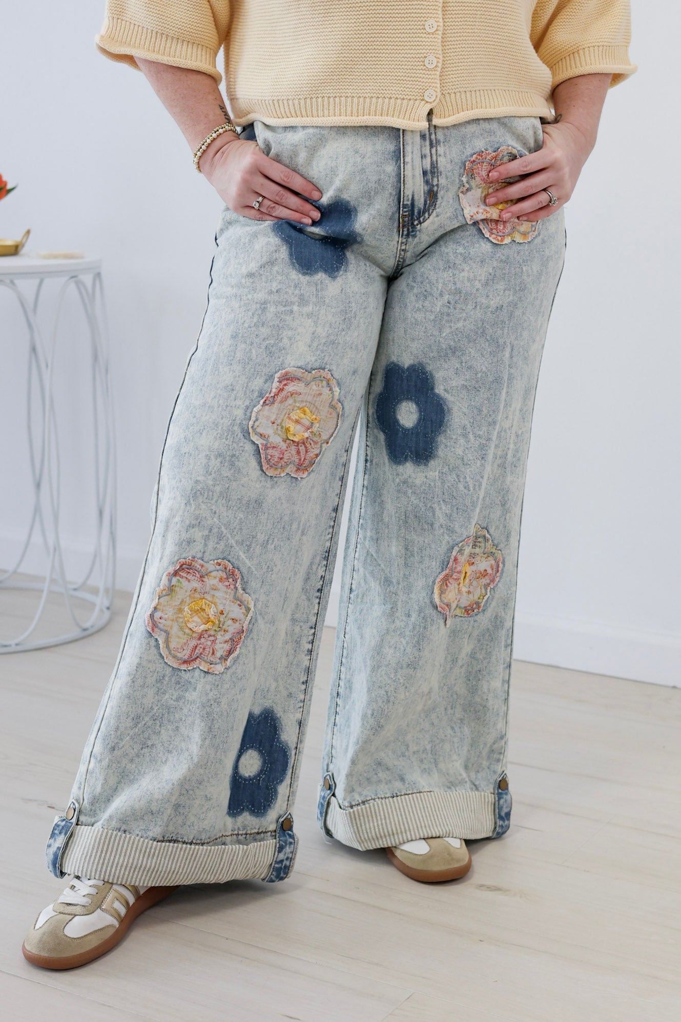 Purposefully Fun Denim Pants - view 3