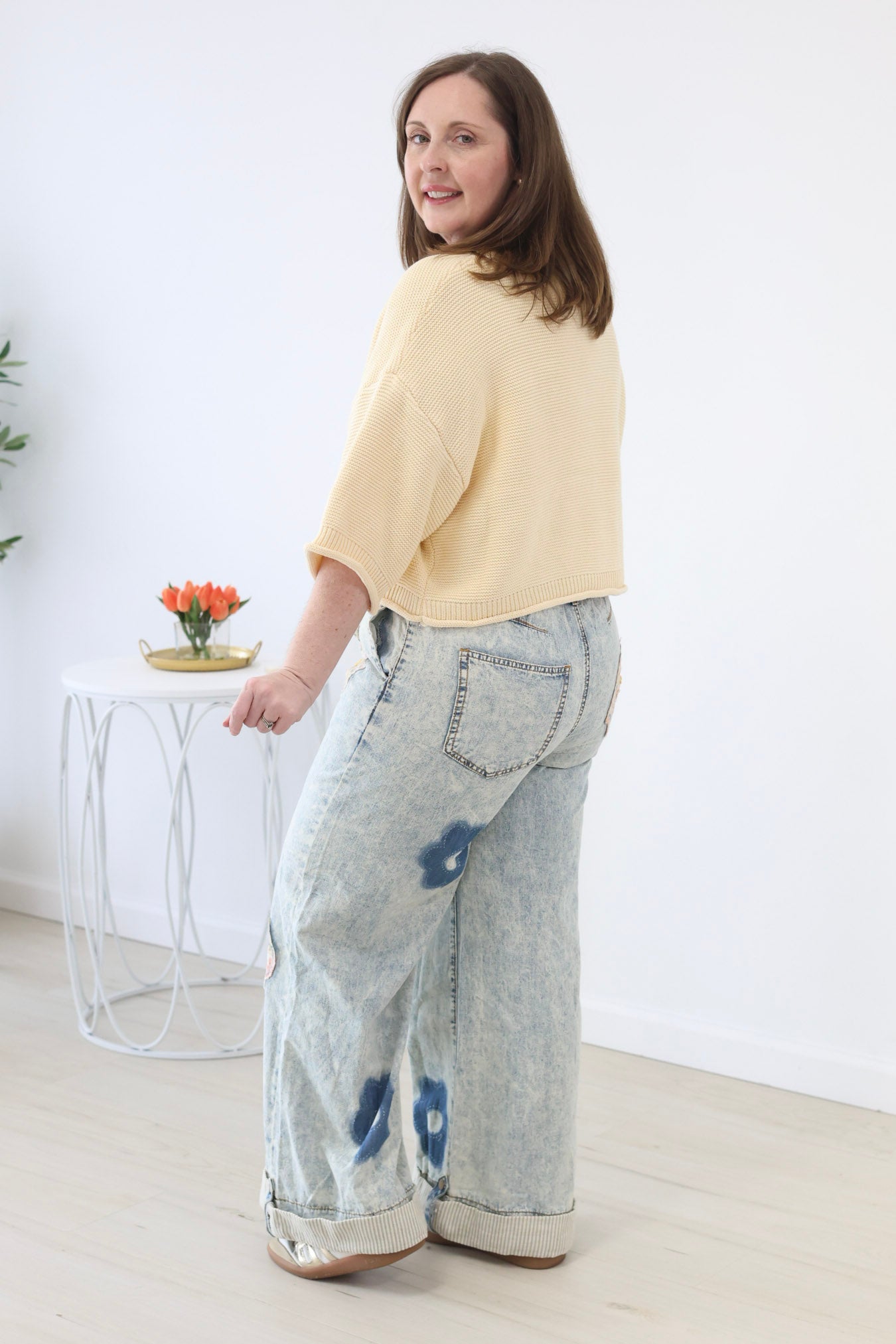 Purposefully Fun Denim Pants - view 4