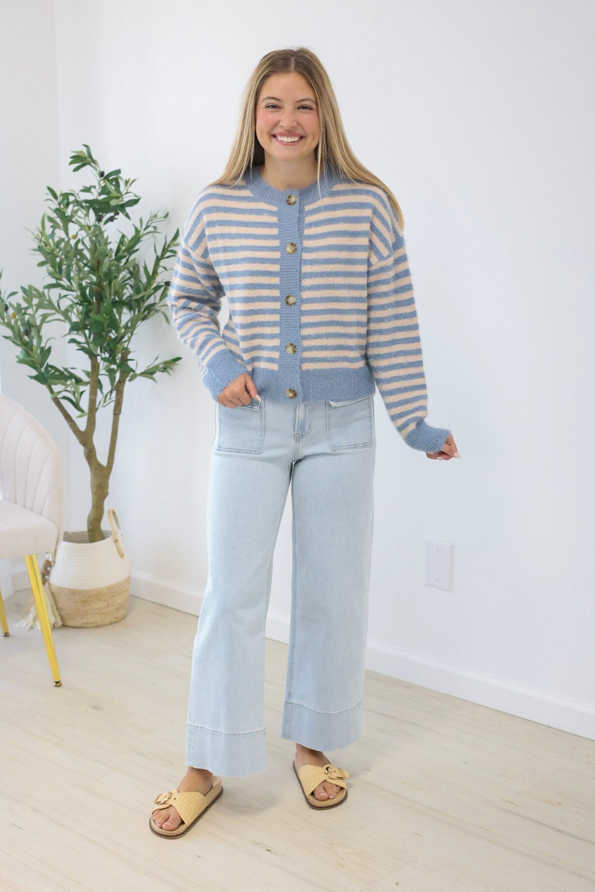 Right Here, Right Now Striped Sweater - view 1