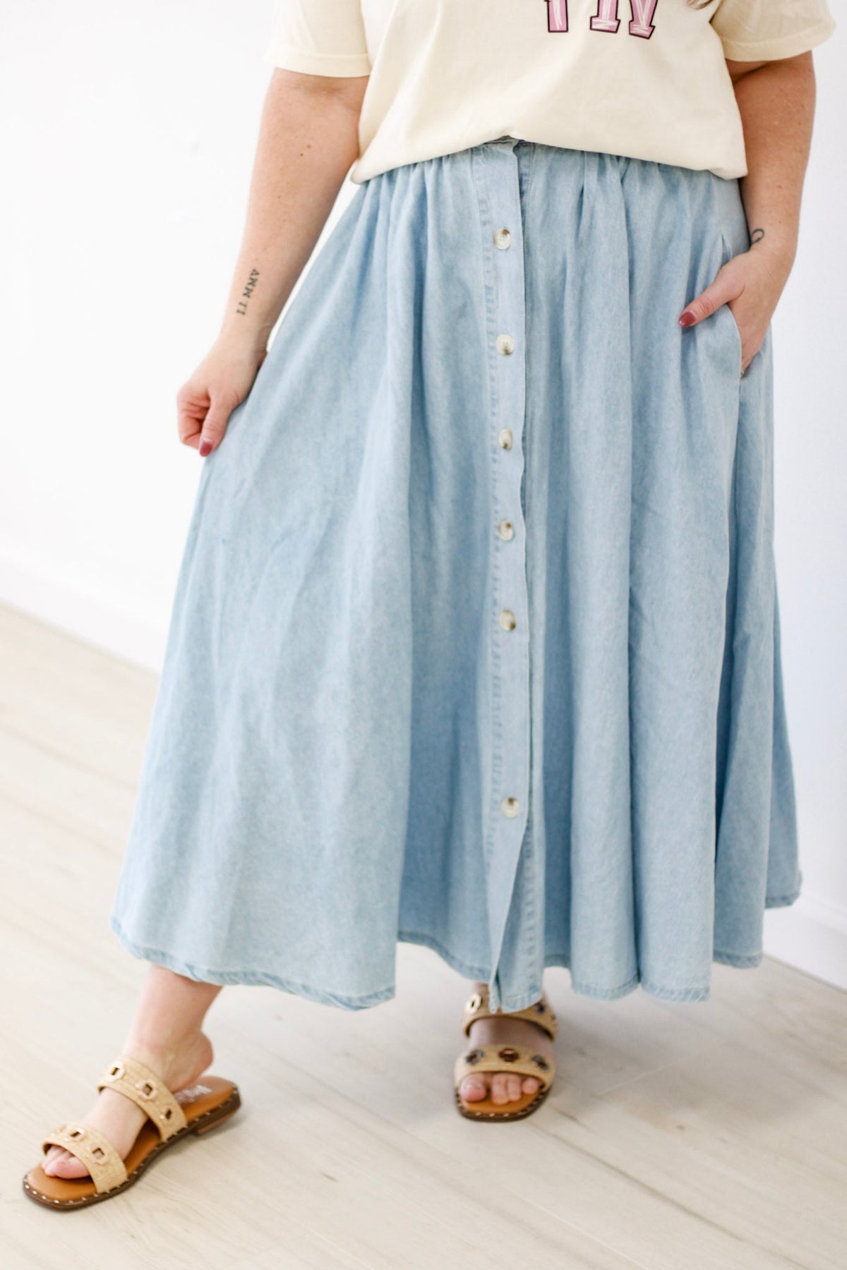 Spring Fashion Days Denim Skirt - view 1