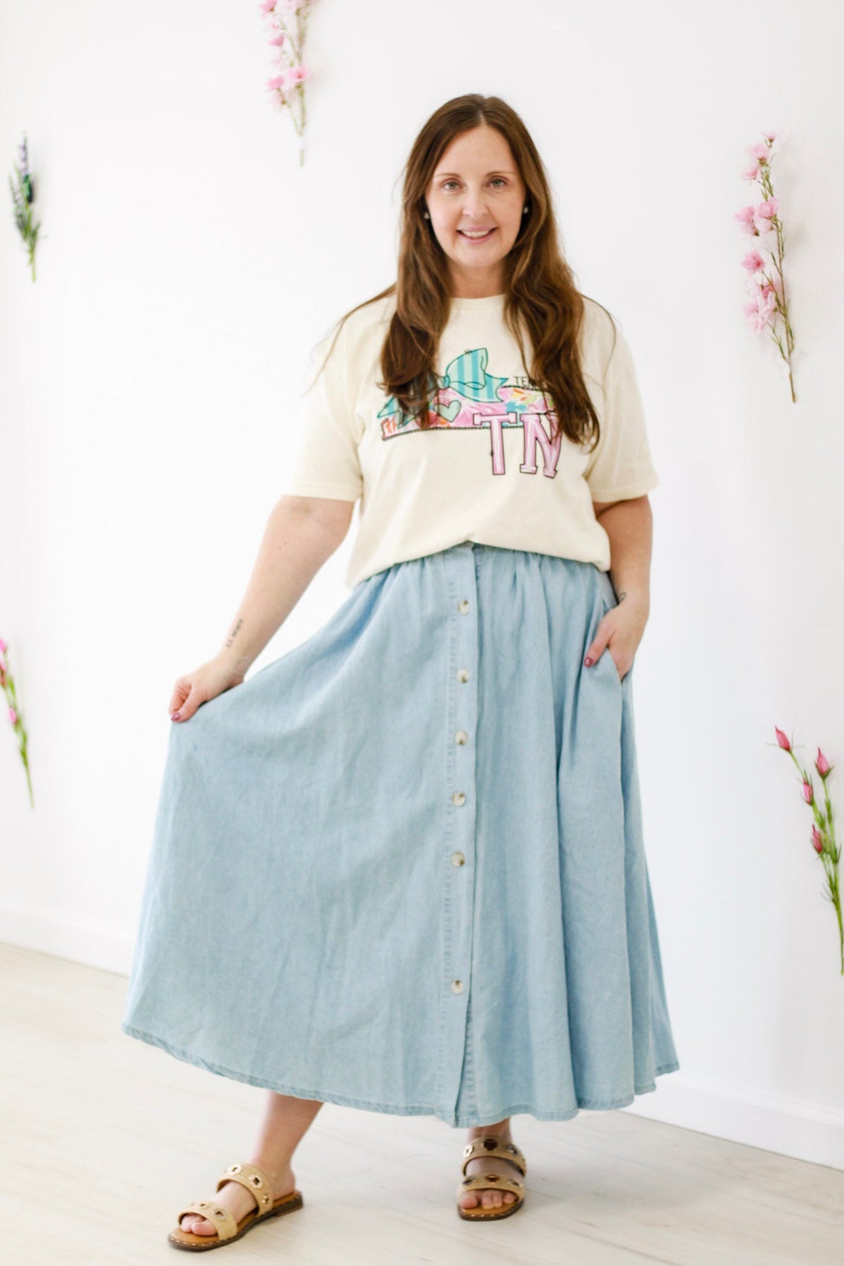 Spring Fashion Days Denim Skirt - view 2