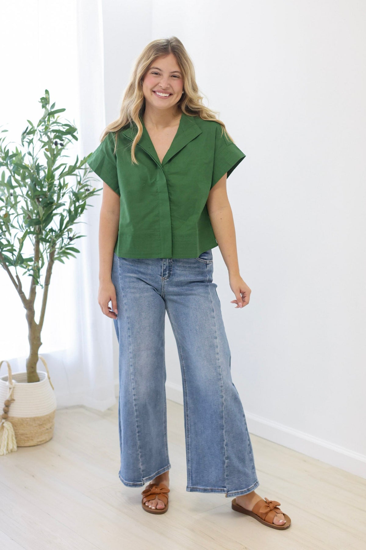 Tuscan Nights Top in Fern - view 4