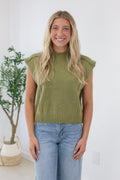Way Over There Olive Sweater - view 1