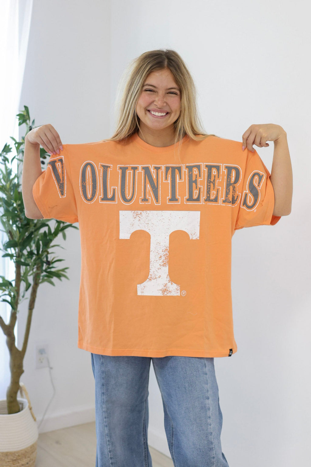 Wearing Tennessee Orange Licensed Band Tee - view 2